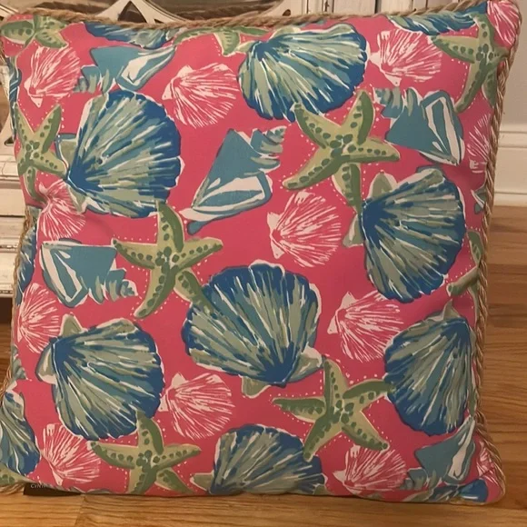 Cynthia Rowley seashell pillow - Picture 3 of 5